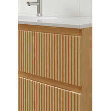 Panama 1200mm Oak Vanity & LED Mirror Package